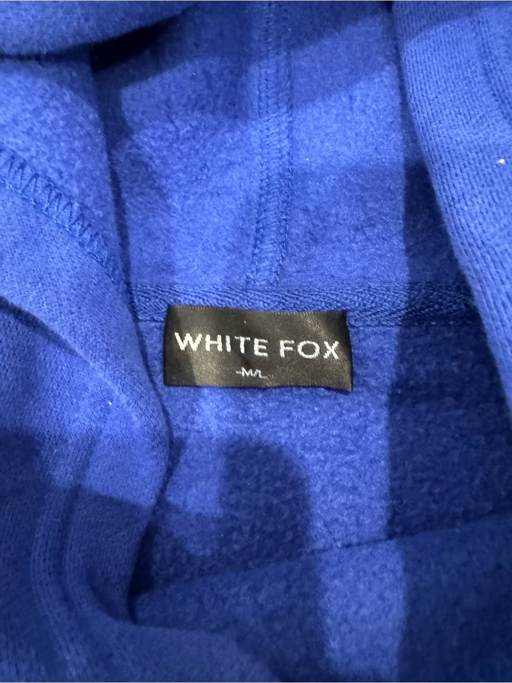 White Fox Hoodie - Royal Blue and Pink - Picture 3 of 5